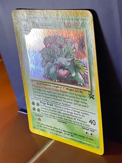 2000 Pokemon Venusaur 13 Black Star Promo - Vintage Holo Card - with SWIRL - Image 2