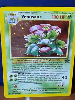 2000 Pokemon Venusaur 13 Black Star Promo - Vintage Holo Card - with SWIRL - Image 3