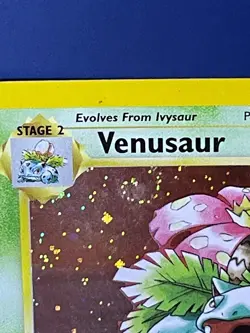 2000 Pokemon Venusaur 13 Black Star Promo - Vintage Holo Card - with SWIRL - Image 4