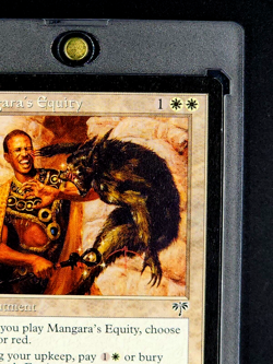 1996 MTG Magic The Gathering Mirage Mangara's Equity Uncommon Vintage White Card - Image 4