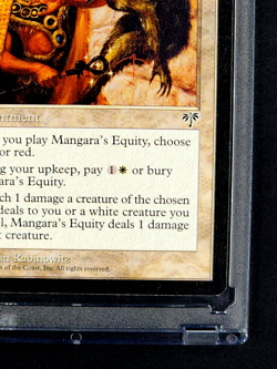 1996 MTG Magic The Gathering Mirage Mangara's Equity Uncommon Vintage White Card - Image 5