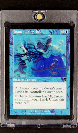 2001 MTG Magic The Gathering Odyssey #87 Immobilizing Ink Blue Card WOTC - Image 1