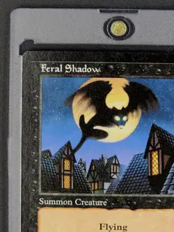 1997 MTG Magic The Gathering Portal #93 Feral Shadow Vintage Black Card WOTC - Image 4