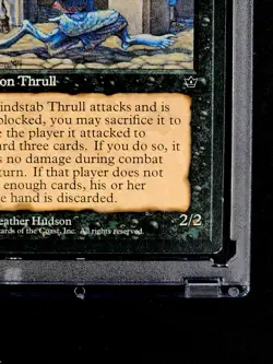 1994 MTG Magic The Gathering Fallen Empires Mindstab Thrull Black Vintage Card - Image 6