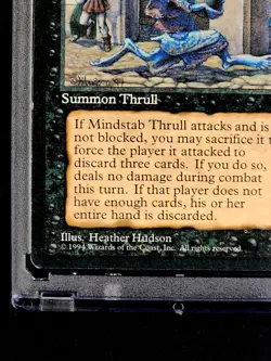 1994 MTG Magic The Gathering Fallen Empires Mindstab Thrull Black Vintage Card - Image 7