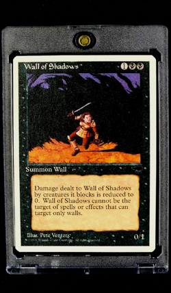 1995 MTG Magic The Gathering Chronicles Wall of Shadows Black Vintage Card - Image 1