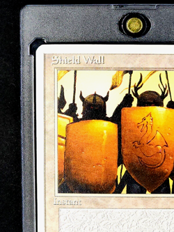 1995 MTG Magic The Gathering Chronicles Shield Wall Uncommon Vintage Card - Image 4