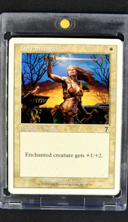 2001 MTG Magic The Gathering Core 7th Edition #20 Holy Strength White Card - Image 1