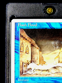 1995 MtG Magic The Gathering Chronicles Flash Flood Blue WOTC Vintage Card - Image 4
