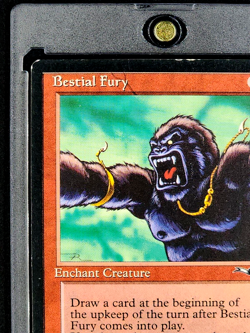 1996 MTG Magic The Gathering Alliances Bestial Fury Vintage Card Variant 2 Raabe - Image 4