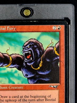 1996 MTG Magic The Gathering Alliances Bestial Fury Vintage Card Variant 2 Raabe - Image 5