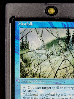 1995 MTG Magic the Gathering Ice Age Mistfolk Blue Vintage Magic Card WOTC - Image 4