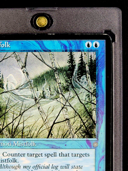 1995 MTG Magic the Gathering Ice Age Mistfolk Blue Vintage Magic Card WOTC - Image 5