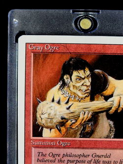 1994 MTG Magic The Gathering Revised Gray Ogre Red Vintage Card WOTC - Image 4
