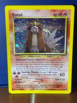 2001 Pokemon TCG Entei 6/64 - Neo Revelation Set Holo Rare Card - Image 1