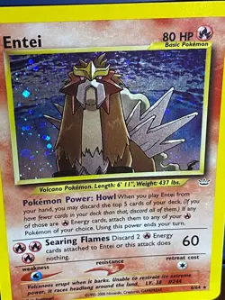 2001 Pokemon TCG Entei 6/64 - Neo Revelation Set Holo Rare Card - Image 4