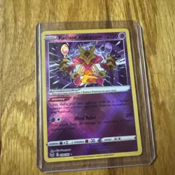 Radiant Alakazam 059/195 Silver Tempest Holo Rare Pokemon TCG Card NM - Image 1