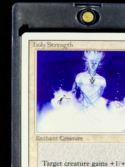 1994 MTG Magic The Gathering Revised Holy Strength White Vintage Magic Card NM - Image 4