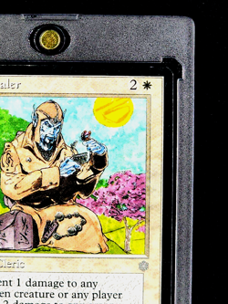 1995 MtG Magic The Gathering Ice Age Elvish Healer Vintage White WOTC Card - Image 4