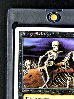 1994 MTG Magic The Gathering Revised Drudge Skeletons Black Vintage Card WOTC - Image 4