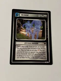 Star Trek CCG Incident Jem’Hadar Shrouding Black Boarder Card - Image 1