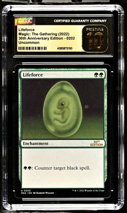 2022 MTG Magic the Gathering 30th Anniversary Lifeforce CGC 10 Pristine POP 1 - Image 1