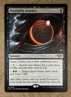 Insatiable Avarice - Outlaws of Thunder Junction - NM MTG - Image 1