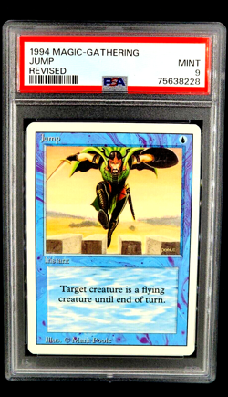 1994 MtG Magic the Gathering Revised Jump PSA 9 Mint *Only 15 Graded Higher* - Image 1