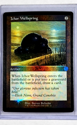 2022 MtG Magic the Gathering BRO Brothers' War Retro Foil #21 Ichor Wellspring - Image 1