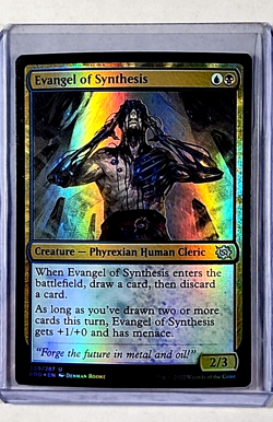 2022 MtG Magic the Gathering BRO The Brother's War Foil 209 Evangel of Synthesis - Image 1