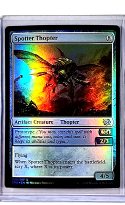 2022 MtG Magic the Gathering BRO The Brother's War Foil #80 Spotter Thopter WOTC - Image 1
