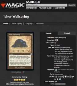 2022 MtG Magic the Gathering BRO The Brothers' War Retro #84 Ichor Wellspring - Image 3