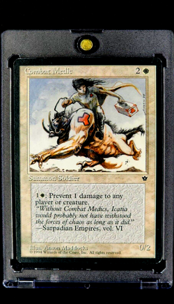 1994 MTG Magic The Gathering Fallen Empires Combat Medic Anson Maddocks Vintage - Image 1