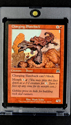 2002 MTG Magic the Gathering Onslaught Charging Slateback *Only Printing* - Image 1