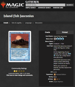 1994 MtG Magic the Gathering Revised Island FIsh Jasconius PSA 9 *Only 7 Higher* - Image 3