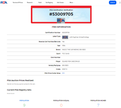 1994 MtG Magic the Gathering Revised Island FIsh Jasconius PSA 9 *Only 7 Higher* - Image 4