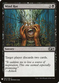 Mind Rot 7 PLST W16 MTG Black Sorcery Discard Luke 2016 Common EN - Image 1