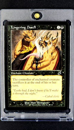 2003 MTG Magic The Gathering Scourge #69 Lingering Death *Only Printing* - Image 1