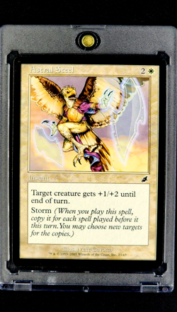 2003 MTG Magic The Gathering Scourge #2 Astral Steel White Storm *Only Printing* - Image 1