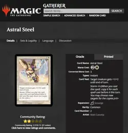 2003 MTG Magic The Gathering Scourge #2 Astral Steel White Storm *Only Printing* - Image 3