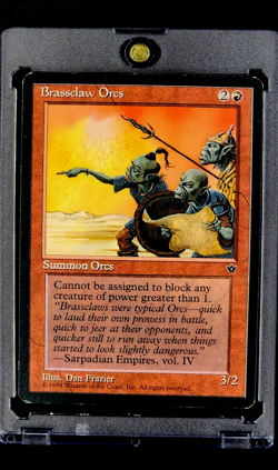 1994 MTG Magic The Gathering Fallen Empires Brassclaw Orcs Dan Frazier Vintage - Image 1