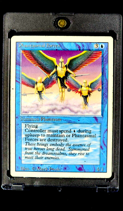 1994 MTG Magic The Gathering Revised Phantasmal Forces Blue Vintage Uncommon - Image 1