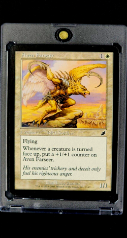 2003 MTG Magic The Gathering Scourge #3 Aven Farseer White *Only Printing* - Image 1