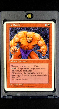 1995 MTG Magic The Gathering 4th Fourth Edition The Brute Vintage 1st Printing - Image 1