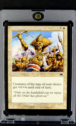 2002 MTG Magic the Gathering Onslaught #23 Defensive Maneuvers Unplayed White - Image 1