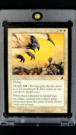 2003 MTG Magic The Gathering Scourge #4 Aven Liberator White *Only Printing* - Image 1