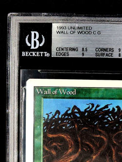 1993 MtG Magic the Gathering Unlimited Wall of Wood BGS 8.5 POP 3 Only 22 Higher - Image 5
