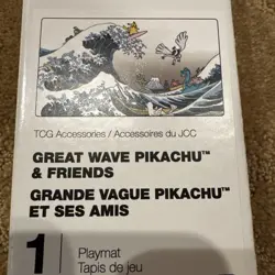 Pokemon Center Great Wave Pikachu Playmat NEW Unused Sealed - Image 2