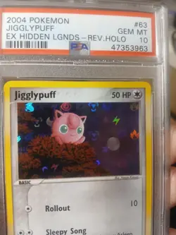 2004 Pokemon Jigglypuff PSA 10 GEM MT Ex Hidden Legends Rev. Holo - Image 3