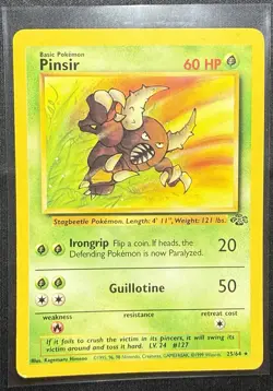 Pokemon TCG Pinsir 25/64 Jungle Set Unlimited Non-Holo Vintage - Image 1